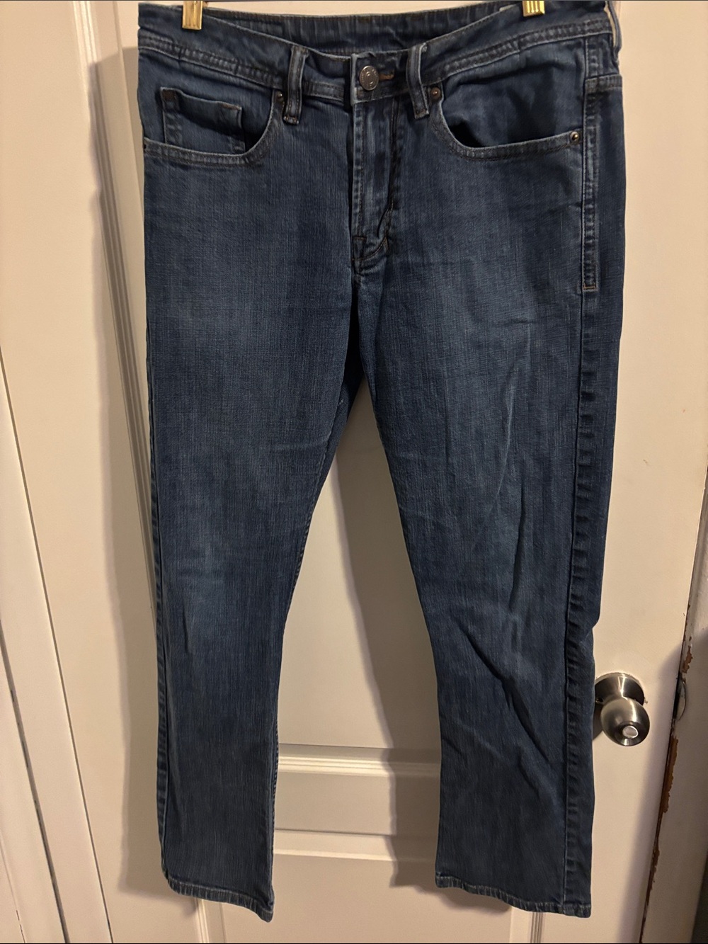 Buffalo David Bitton Men's Dean-X Dark Blue Straight-Leg Jeans